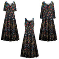 Golden Leaf Short Sleeve Princess Cut Dress N5050