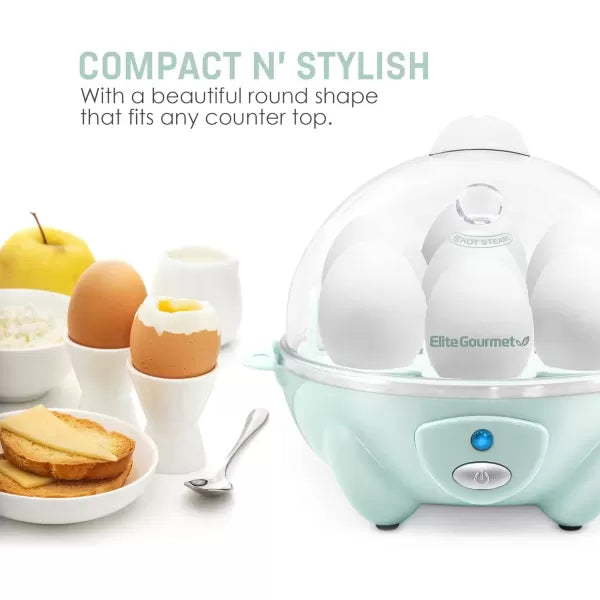 7 Egg Capacity Electric Egg Cooker with Auto Shut-Off F508