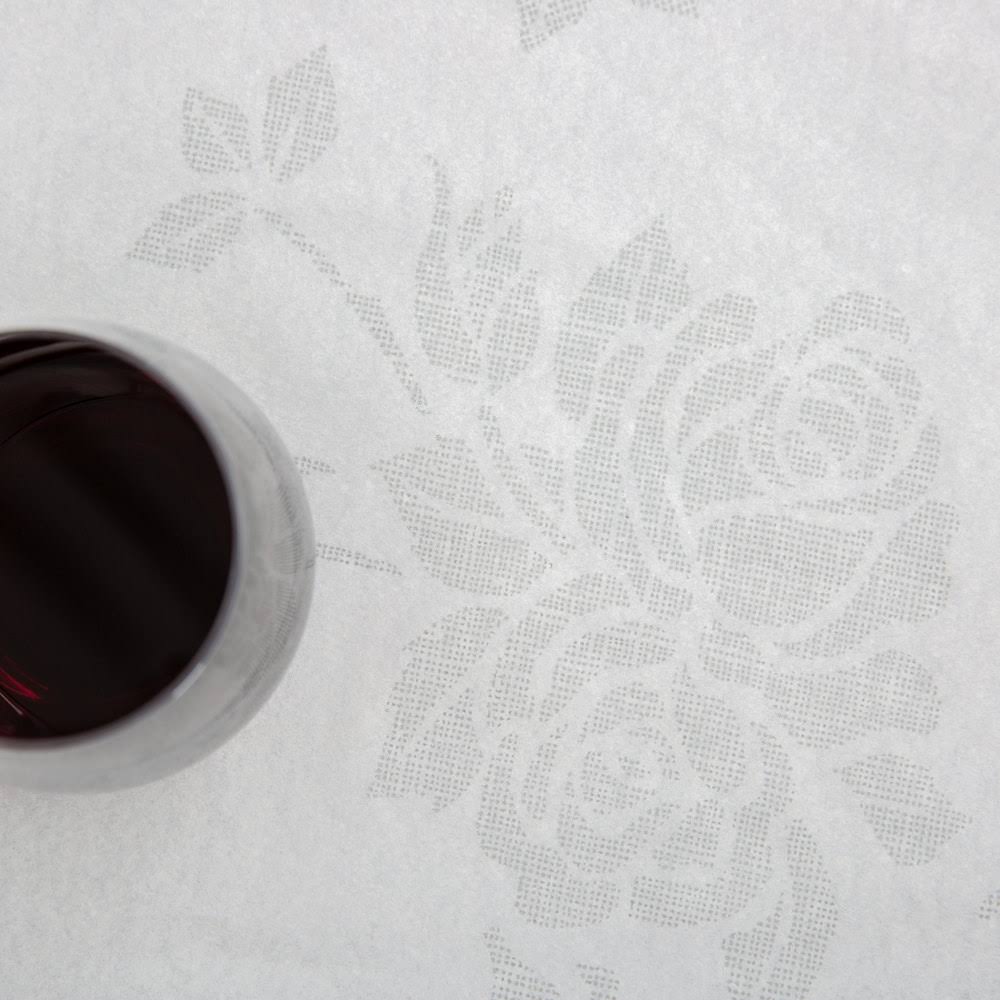 82x22 Linen-Like Silver Table Cover - 24/Case F318168