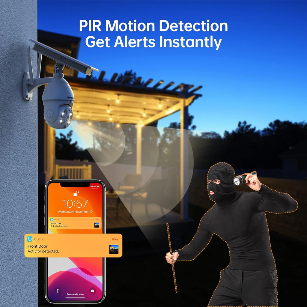 Wireless 360° PTZ 1080P WiFi Security Camera with Color Night Vision N542278