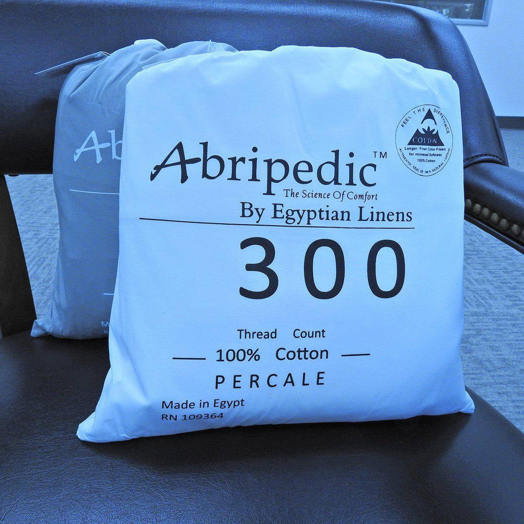 King White Percale Sheet Set W908