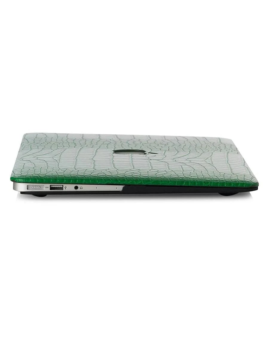 Emerald Faux Crocodile MacBook Case C58498