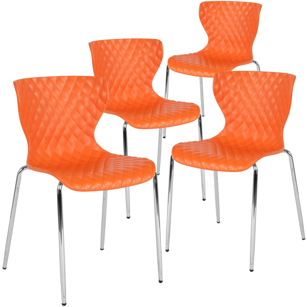 Gray Plastic Stack Chair Y94362