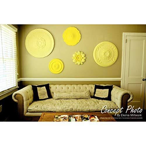 7 1/2x22OD x 1 1/8x22P Ceiling Medallion, Hand-Painted Mississippi Mud Crackle Q3598