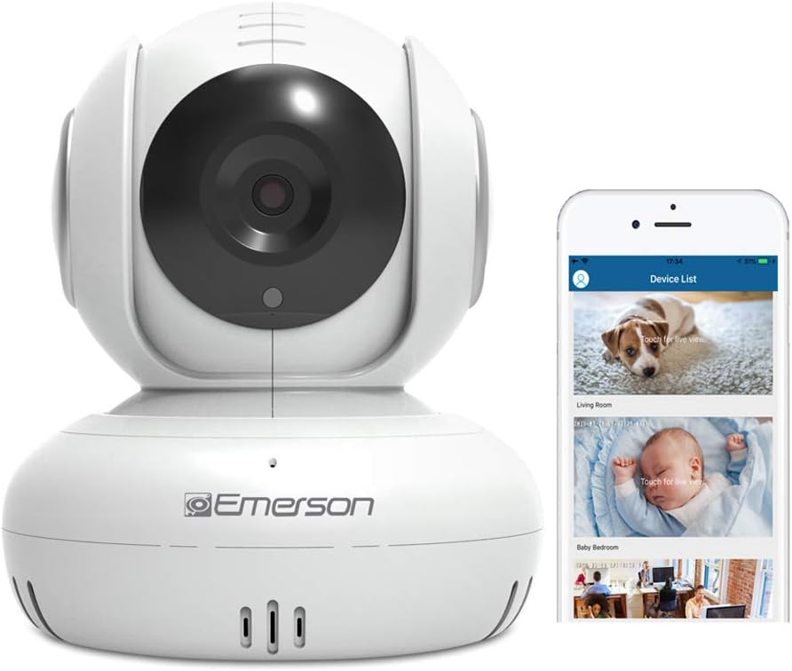 White WiFi Baby Monitor Camera with Night Vision I48439
