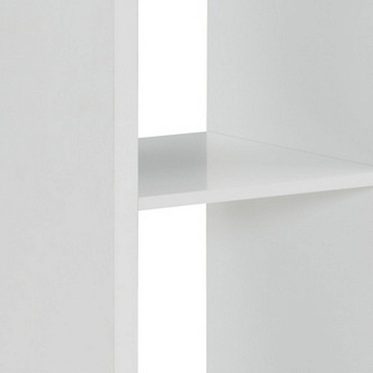 White Wooden Storage Cabinet with 2 Cubbies R35986