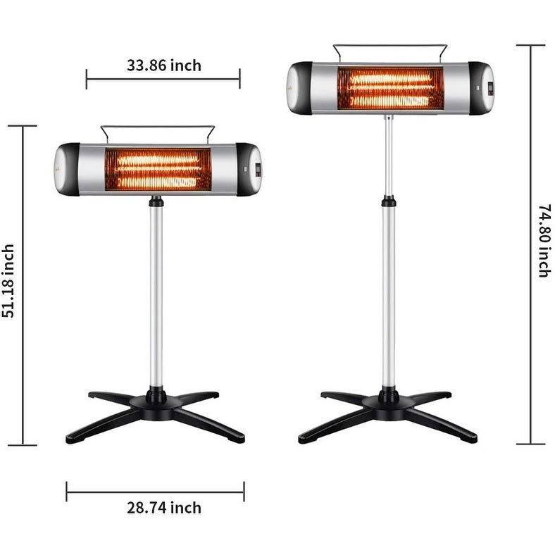 Carbon Infrared 1500 Watt Electric Outdoor Heater N2157