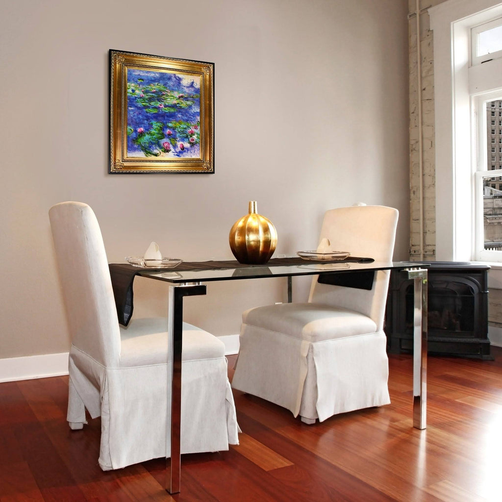 Hand Painted Framed Oil Reproduction on Canvas E917