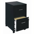 Black 2 Drawer Mobile File Cabinet J3195