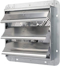 10 Inch Shutter Exhaust Fan Aluminum, 1650RPM, 820CFM, Silver M77639