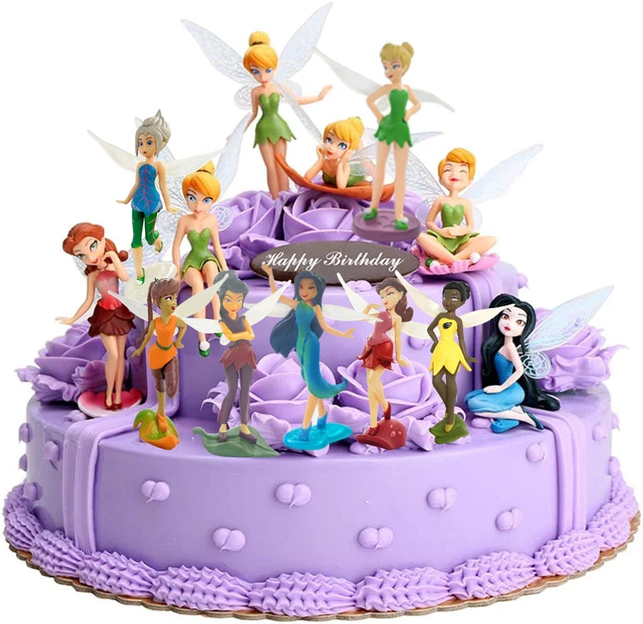 Mini PVC Figures Fairy Cake Topper Dollhouse Decoration J142665