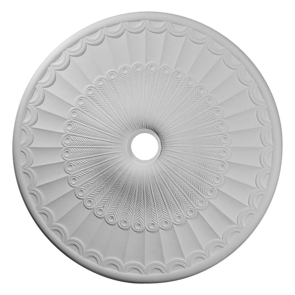 Hand-Painted Rubbed Bronze Ceiling Medallion U89971