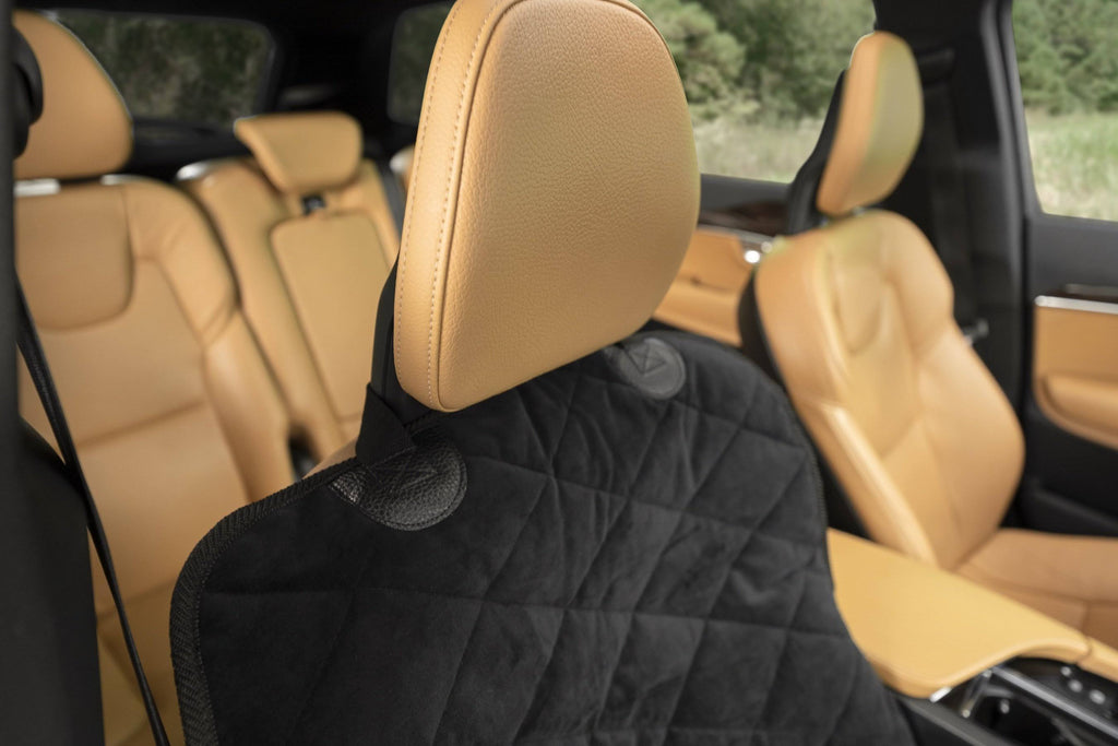 Charcoal Velvet Bucket Front Seat Cover A7459