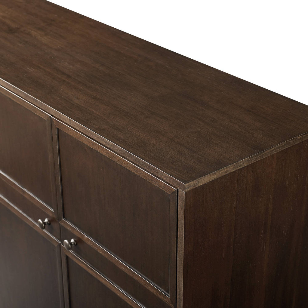 4 Door Sideboard Dark Brown Oak D8254