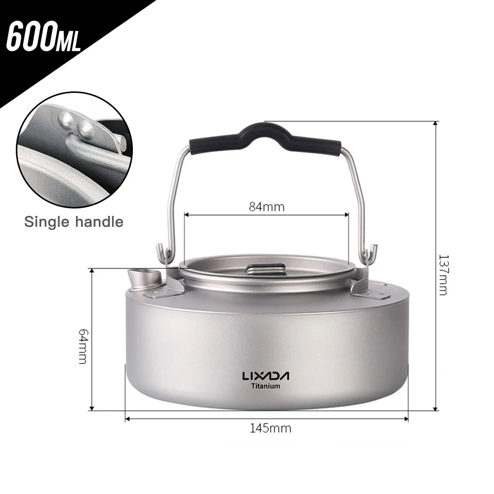 600ml Titanium Camping Tea Kettle N85144
