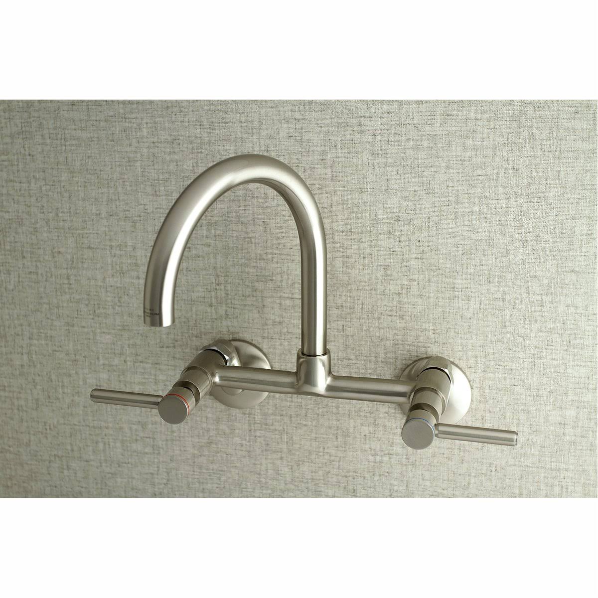 8x22 Adjustable Center Wall Mount Kitchen Faucet, Oil Rubbed Bronze R441