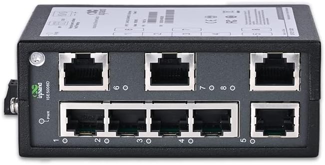 3-Port Unmanaged Industrial Ethernet Switch, Single Mode Dual SC Fiber, Pack of 2 D136
