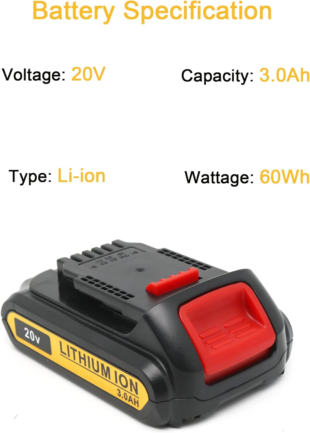 2 Pack 20V 3.0Ah Battery and Charger Combo for Cordless Tools M386