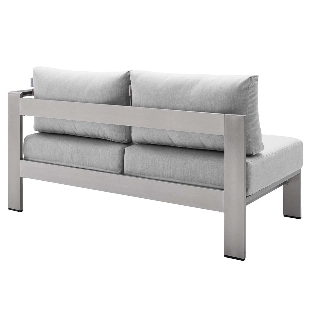 8 Piece Outdoor Patio Sectional Sofa Set in Silver Gray H95155