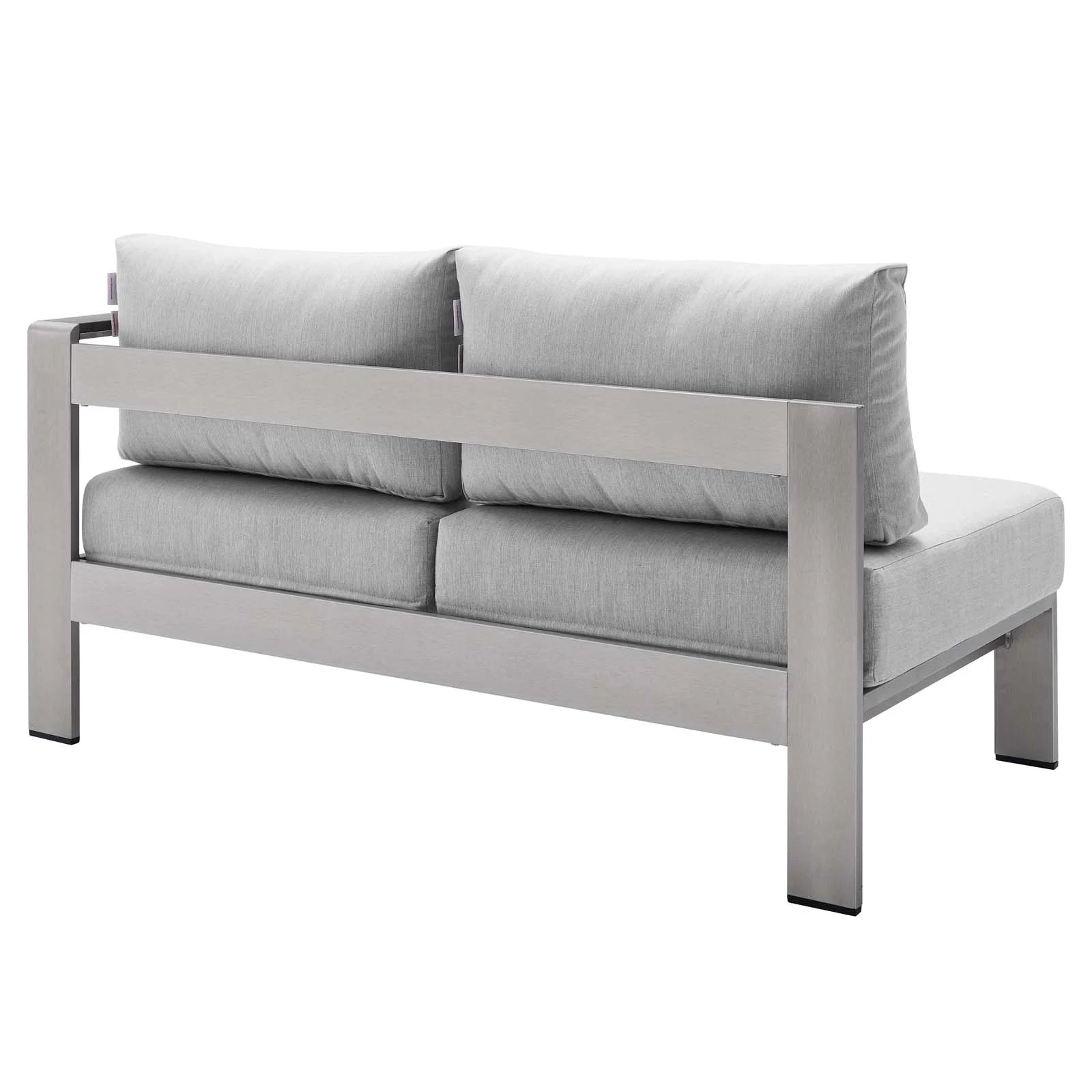 8 Piece Outdoor Patio Sectional Sofa Set in Silver Gray H95155