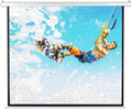 84" Portable Motorized Matte White Projector Screen with Remote and Case Z909802