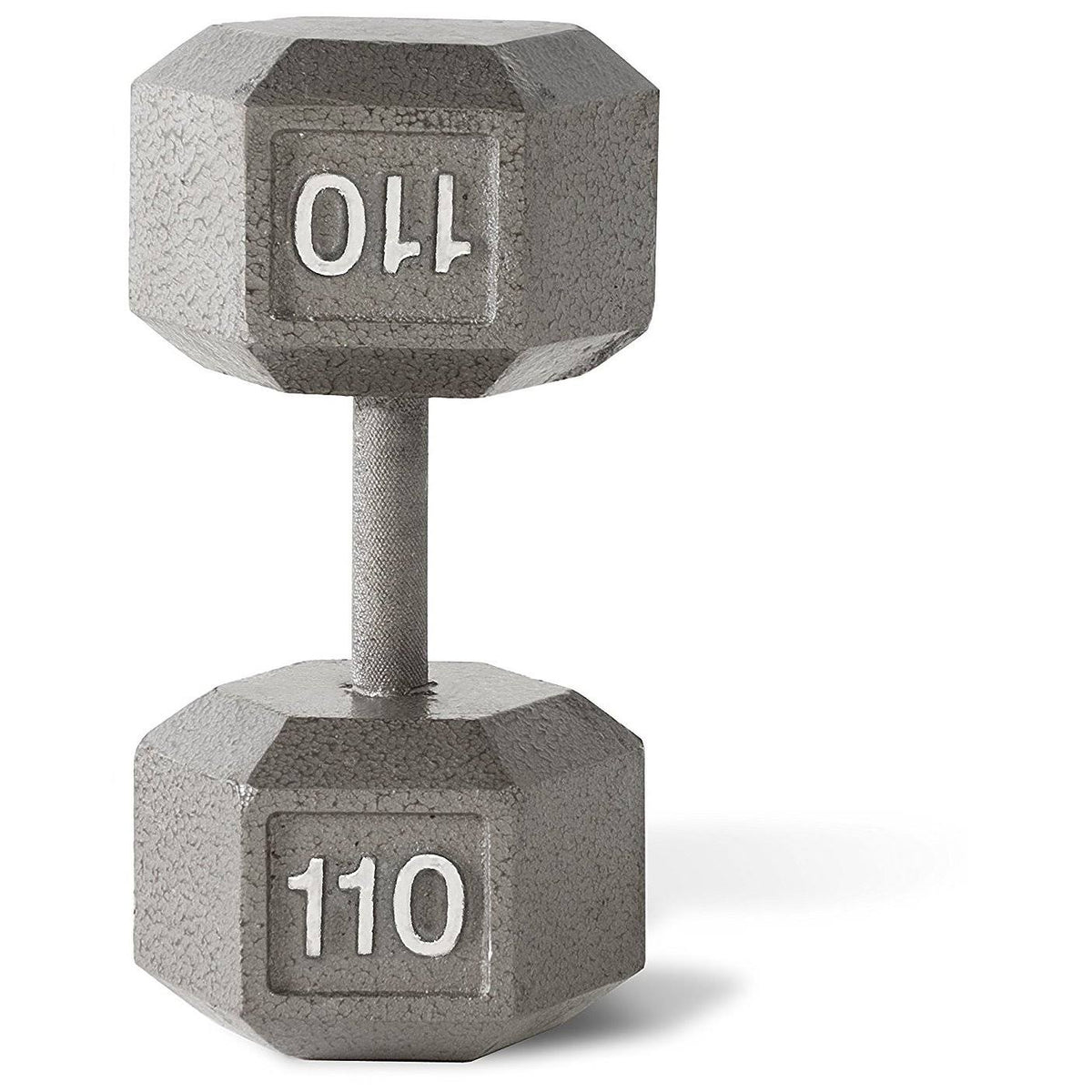 Solid Cast Iron Hex Dumbbell 110-Pound H950