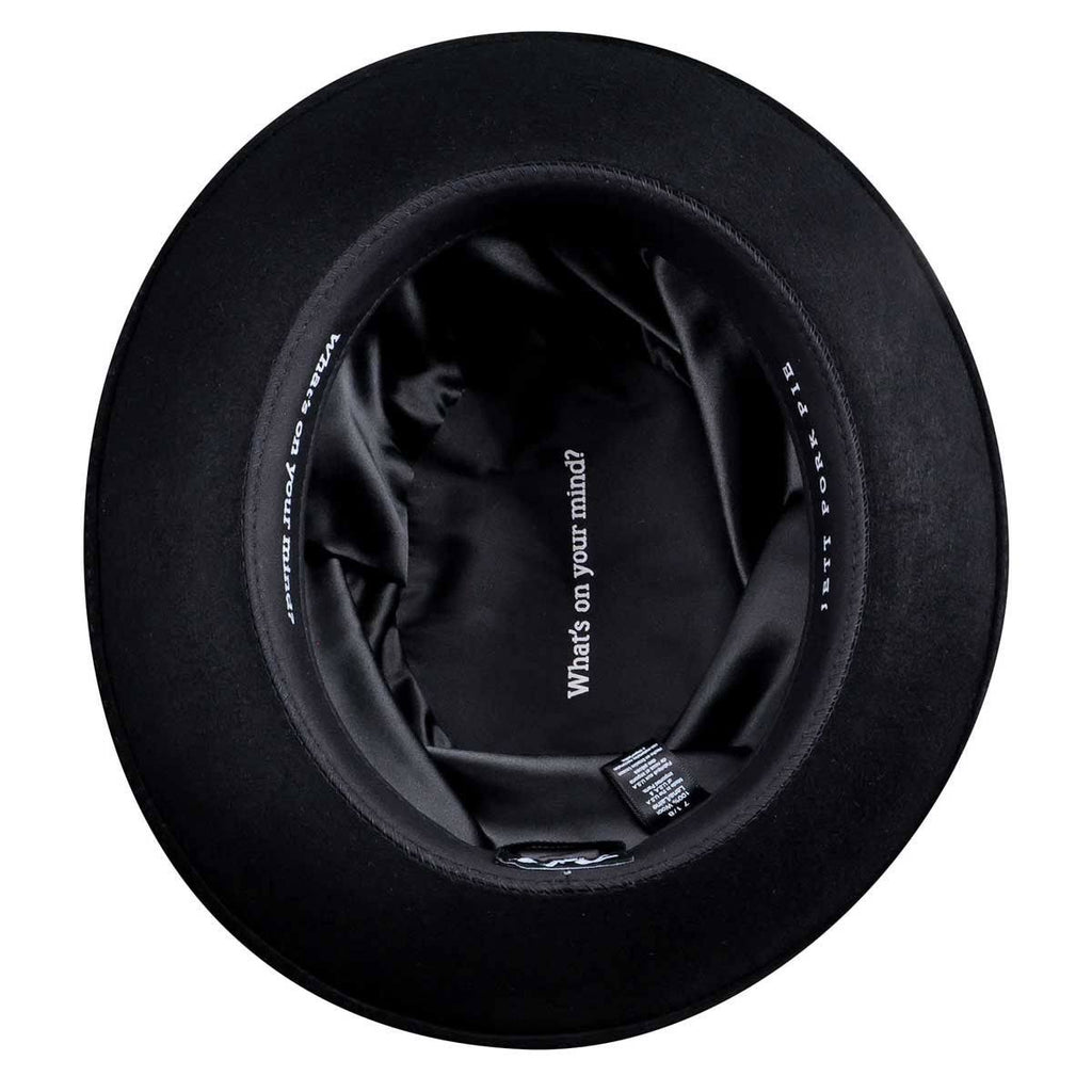Black Pork Pie Hat L27779