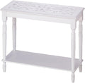 White Wood Sofa Console Table V18359