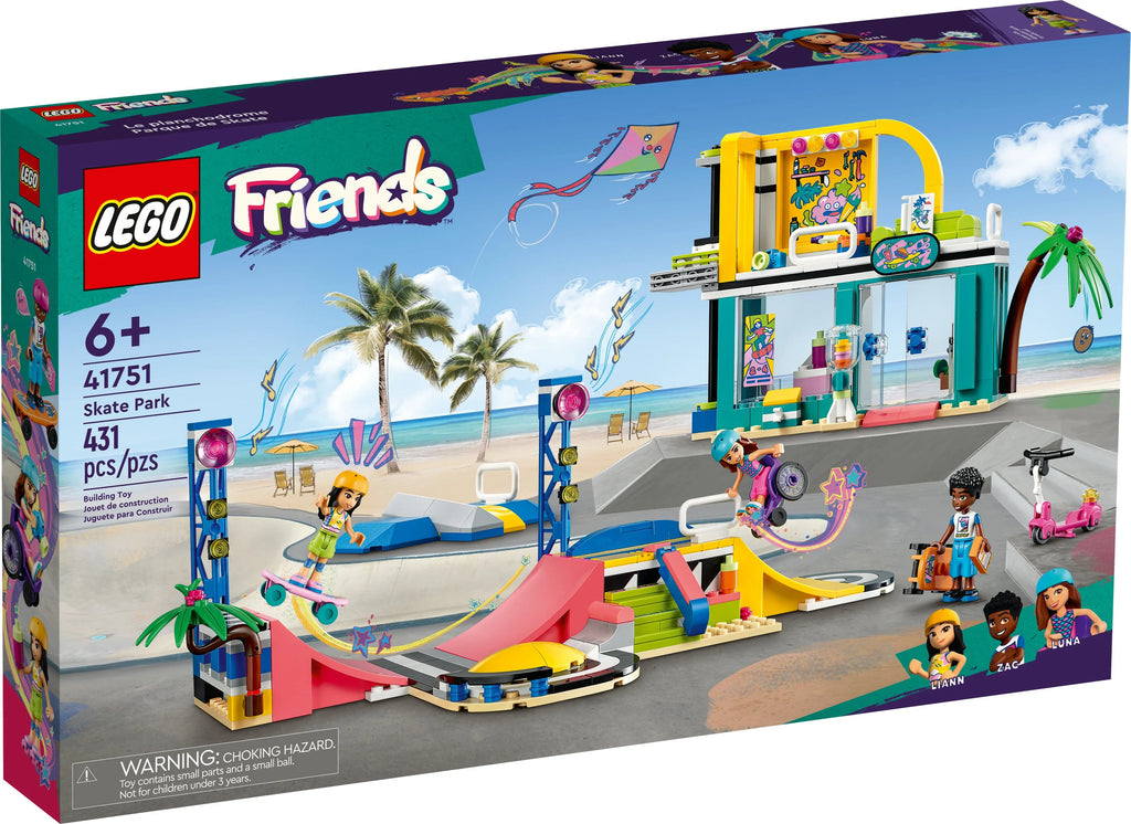 LEGO Friends Skate Park Set 41751 Skateboard Toy and Mini-Doll Playset P16285