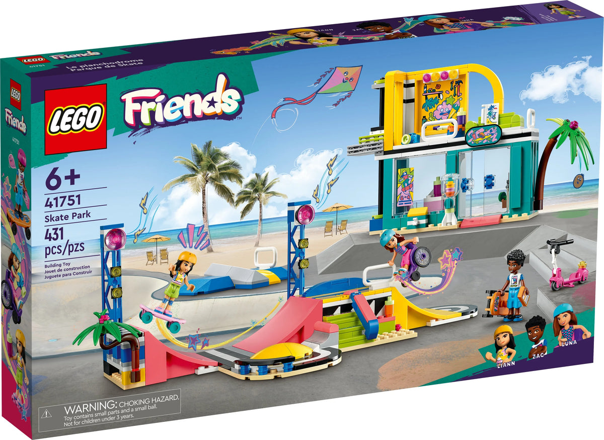 LEGO Friends Skate Park Set 41751 Skateboard Toy and Mini-Doll Playset P16285