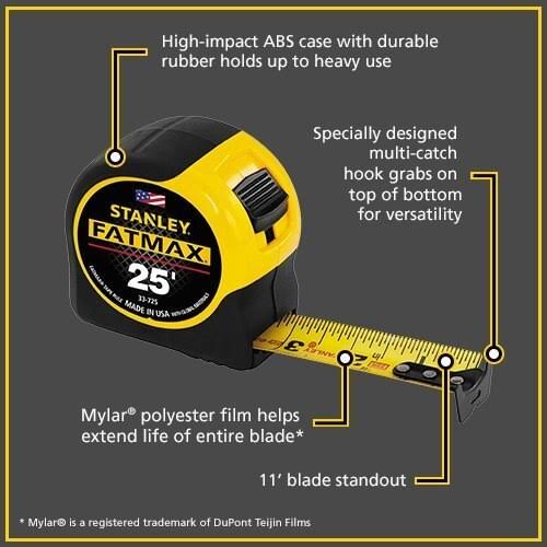 25-Feet FatMax Tape Measure 4 Pack R36055
