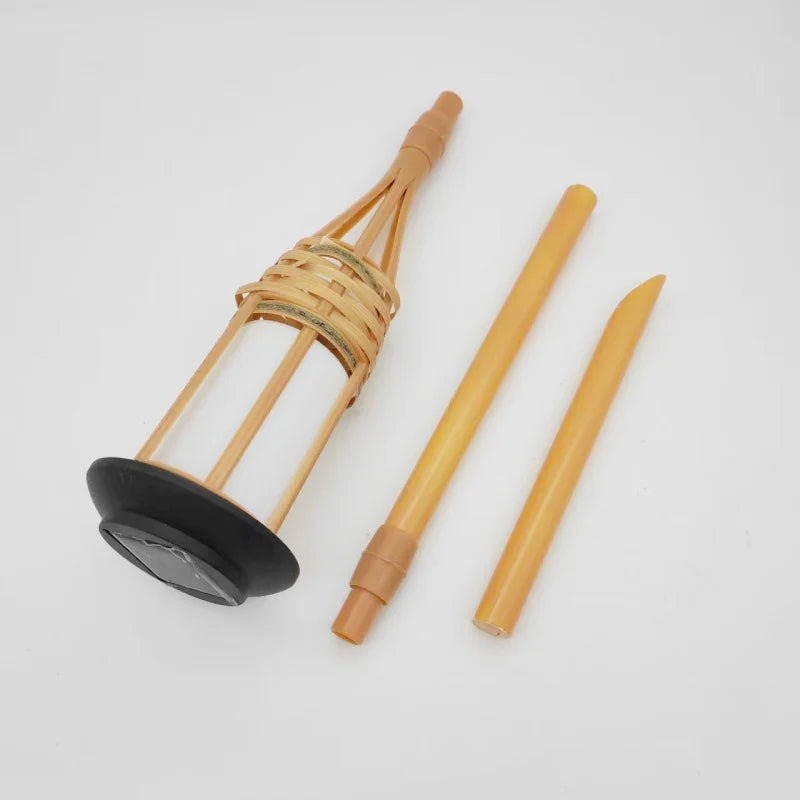 Amber Bamboo Tiki Torch Landscape Light K13253