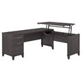 72W Storm Gray Sit to Stand L Shaped Desk H29934
