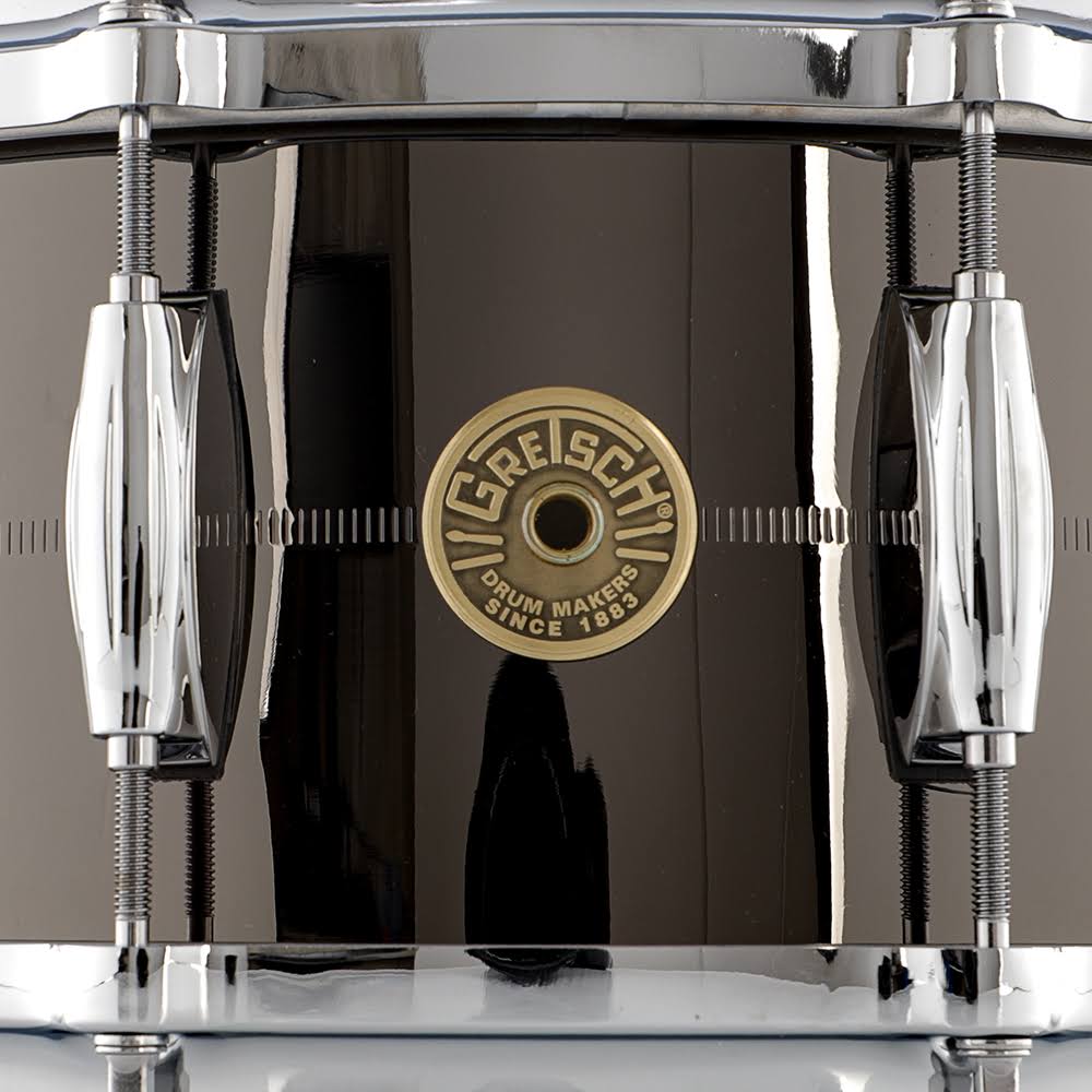 6x22 x 14x22 Black Nickel Over Brass Snare Drum K230