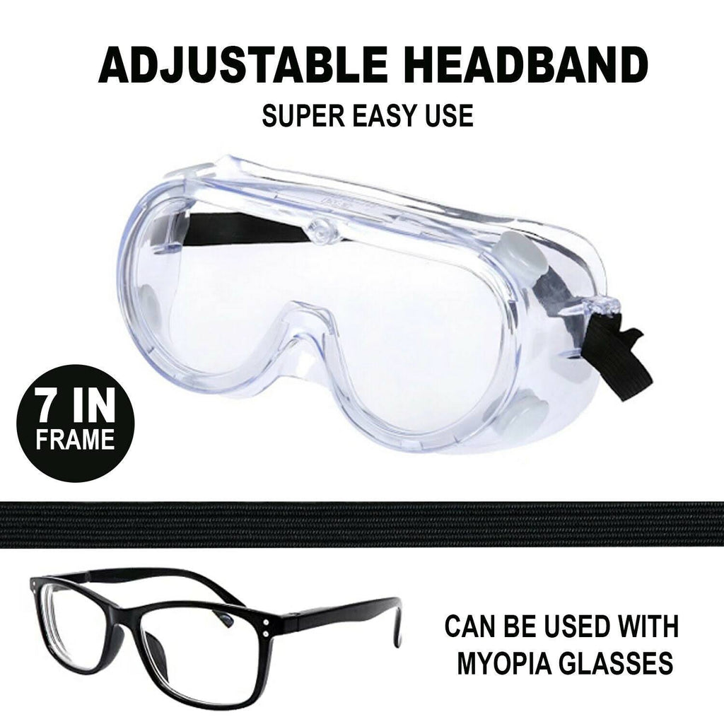 Clear Anti Fog Anti Scratch Safety Goggles I455