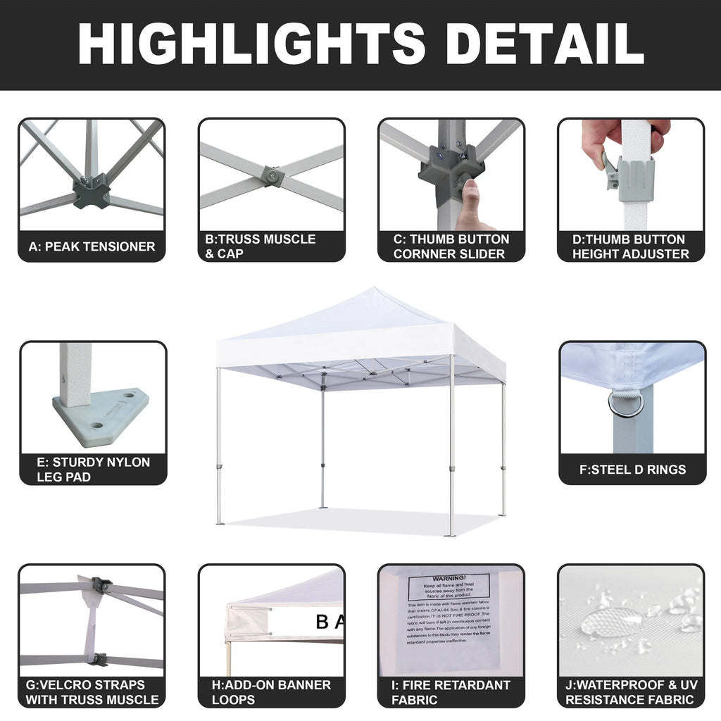 Coal 5x5 Pop up Canopy Tent S72493