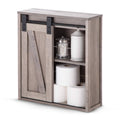 Bathroom Wall Cabinet with Sliding Barn Door Y6420