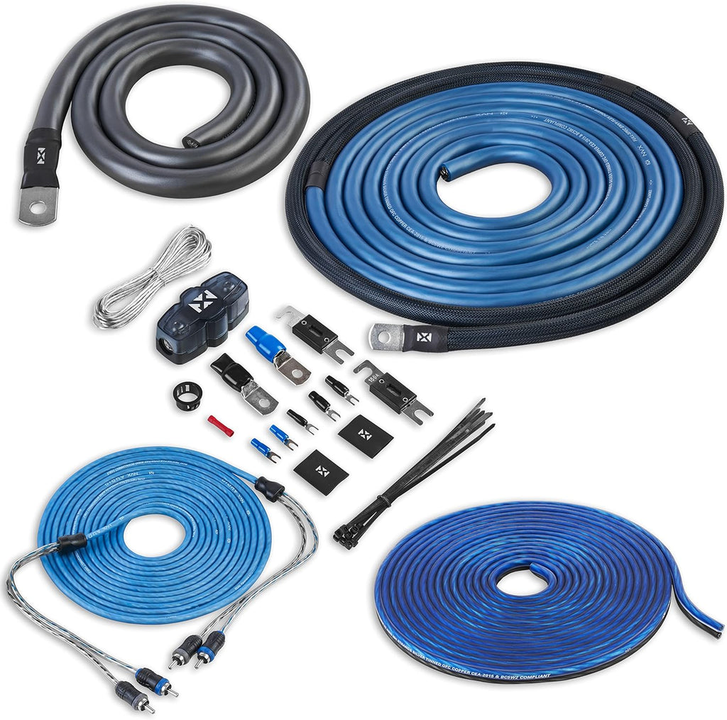 1/0 Gauge OFC Oxygen Free Copper 2-Channel Amplifier Wiring Kit R3407
