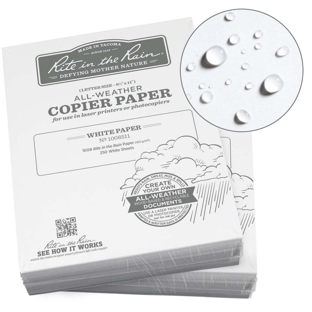 All-Weather 8-1/2 in. x 11 in. 100 lbs. Printer Paper, White (500-Sheet Pack) N344
