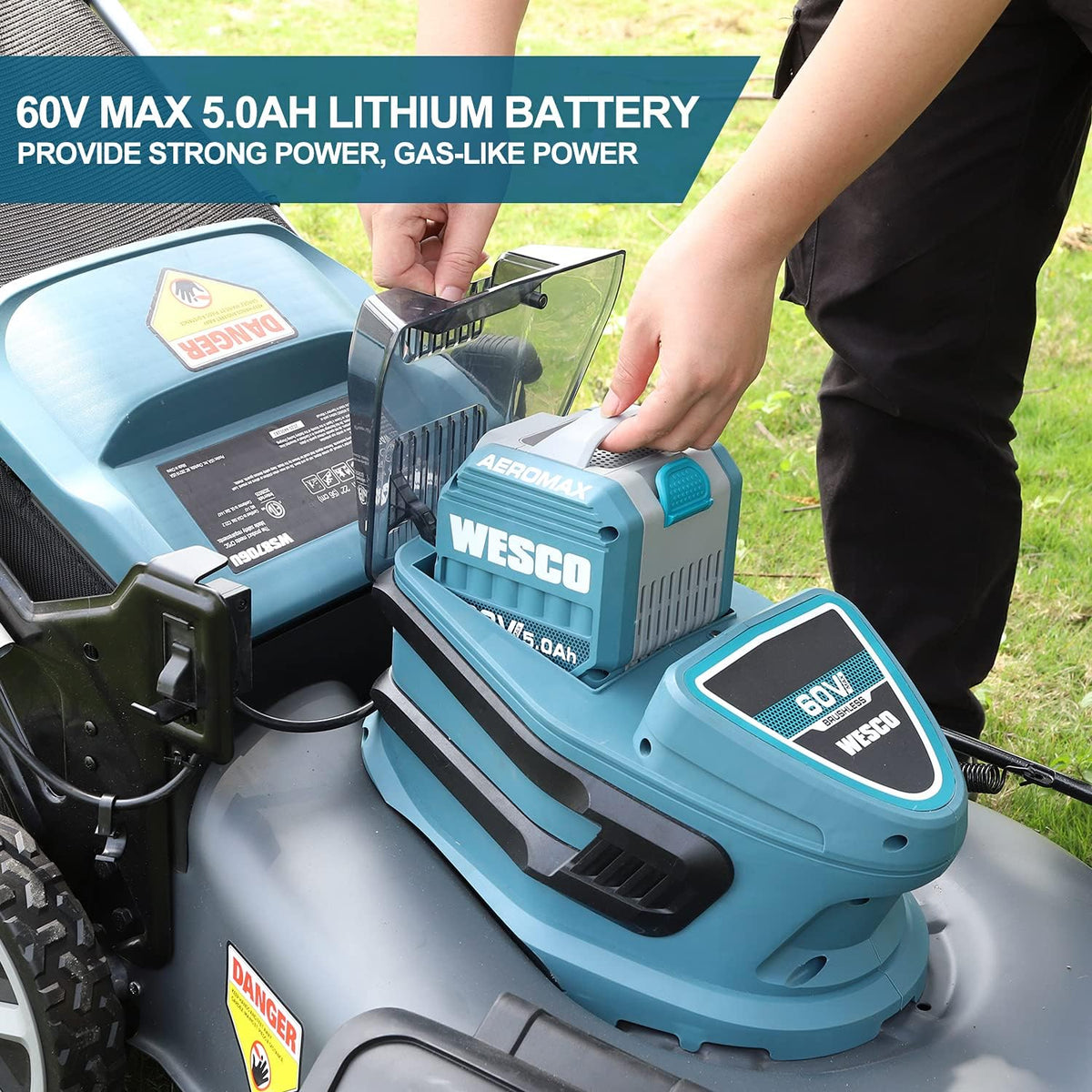 21 inch Self-Propelled Cordless Brushless Lawnmower X264615