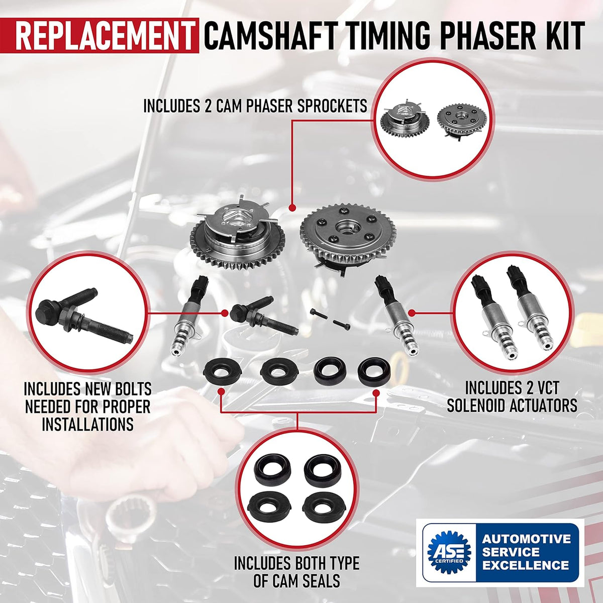 Variable Camshaft Timing Cam Phaser Kit D4568