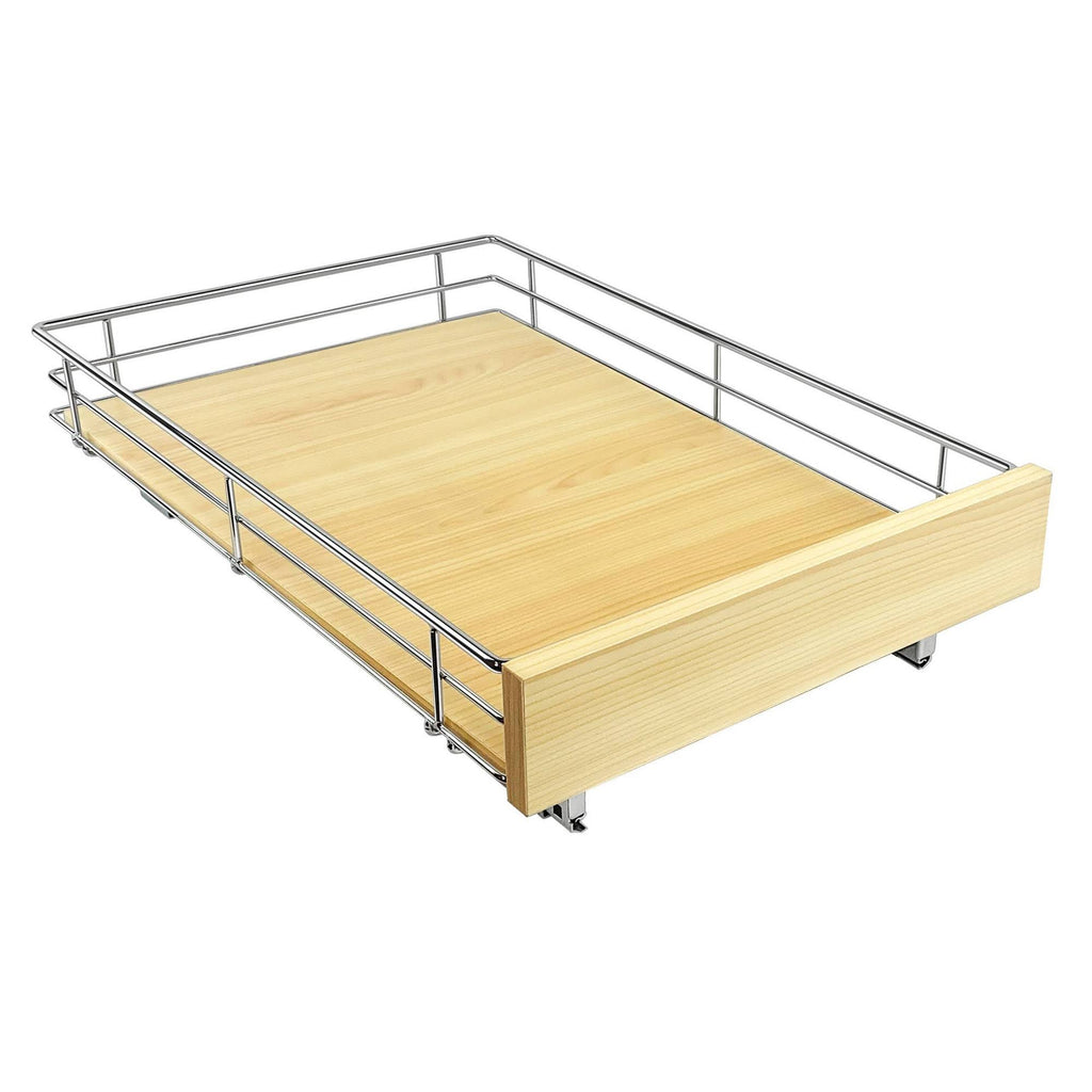 17x22 W x 21x22 D Chrome Wood Cabinet Organizer X248043