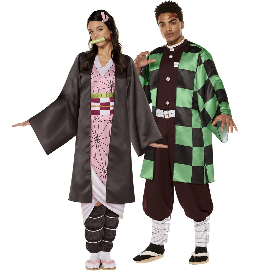 Demon Slayer Nezuko Halloween Costume Female Adult Multi-Color Y6524