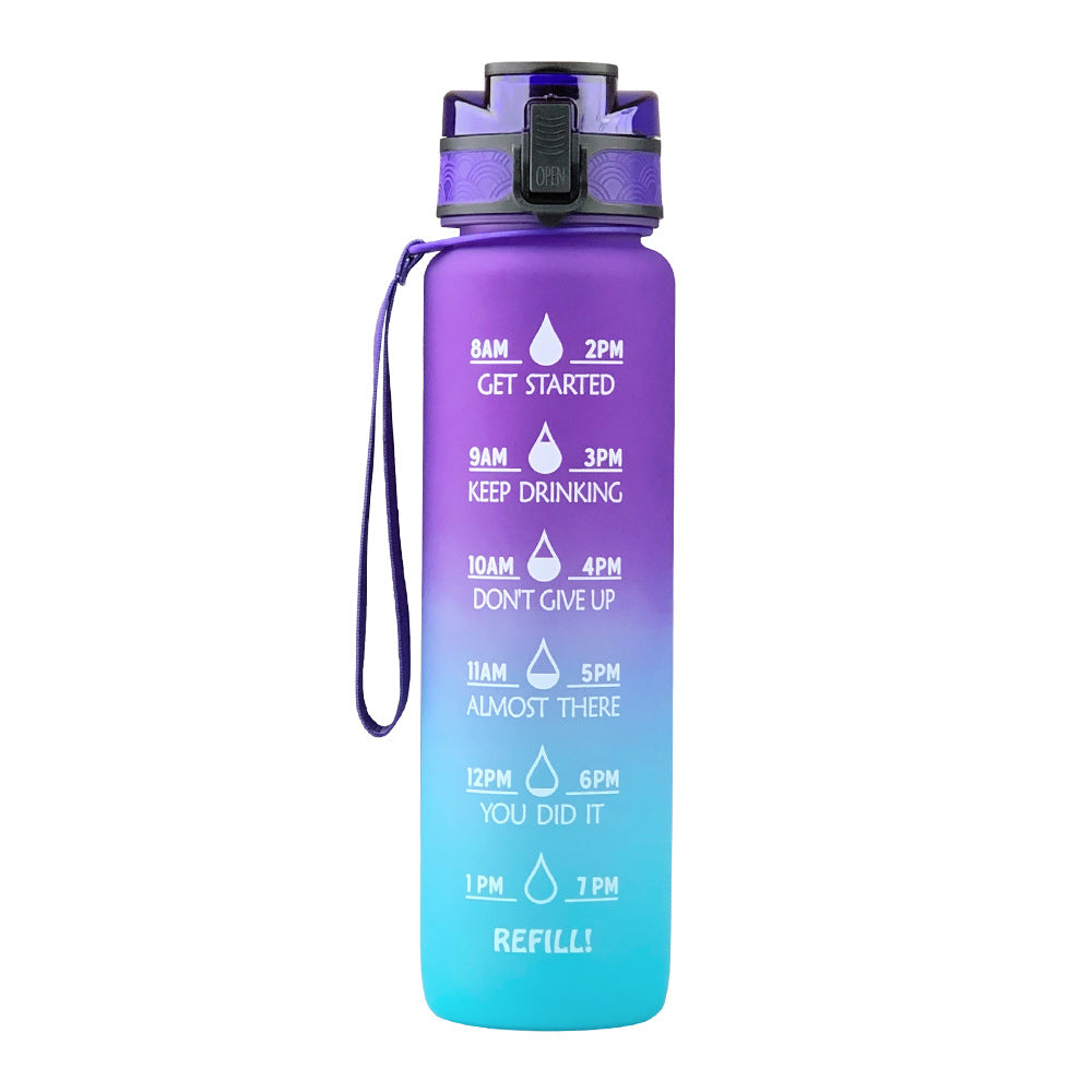 33 oz Water Bottle with Straw and Carrying Strap J7248