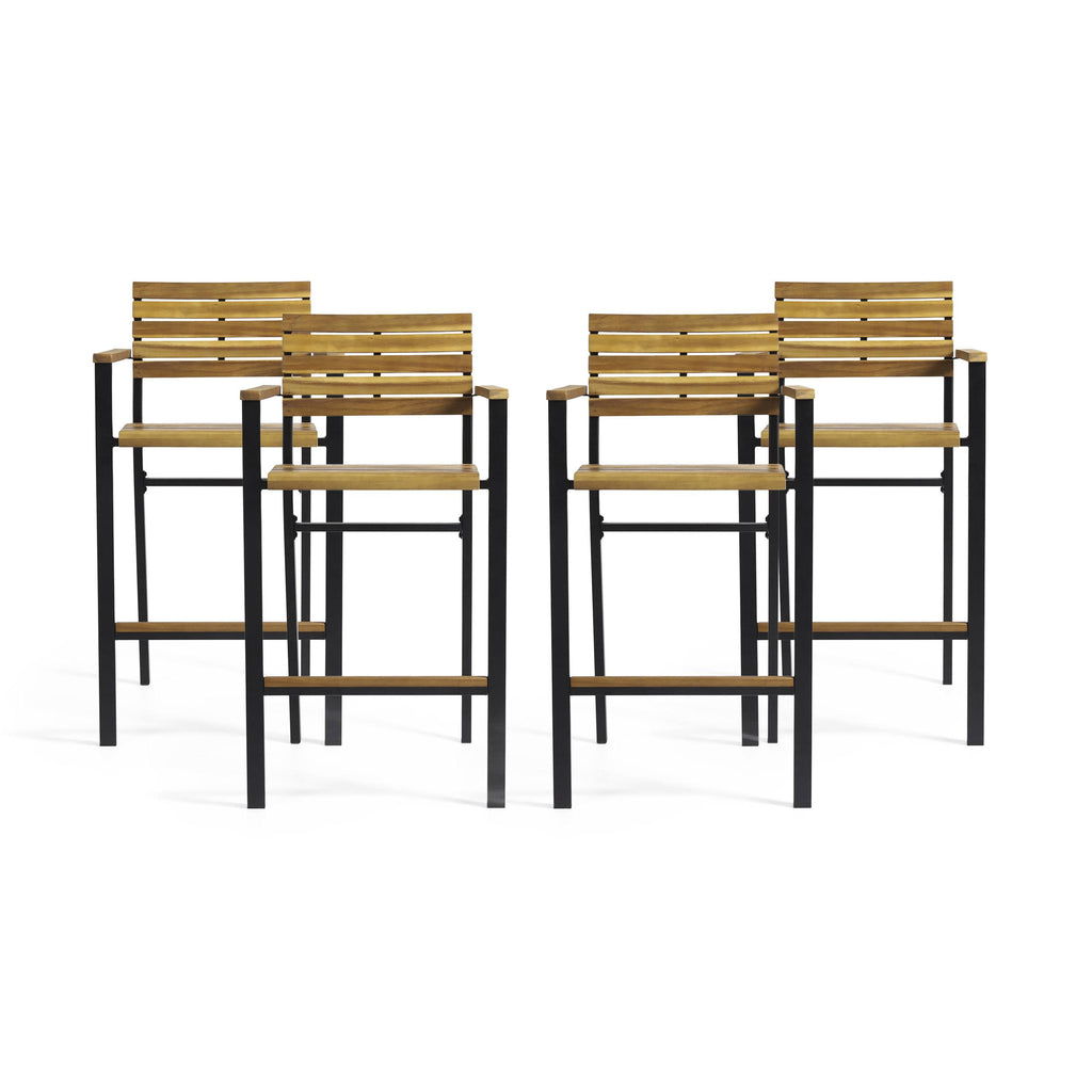 Acacia Wood Barstool (Set of 4) K4691