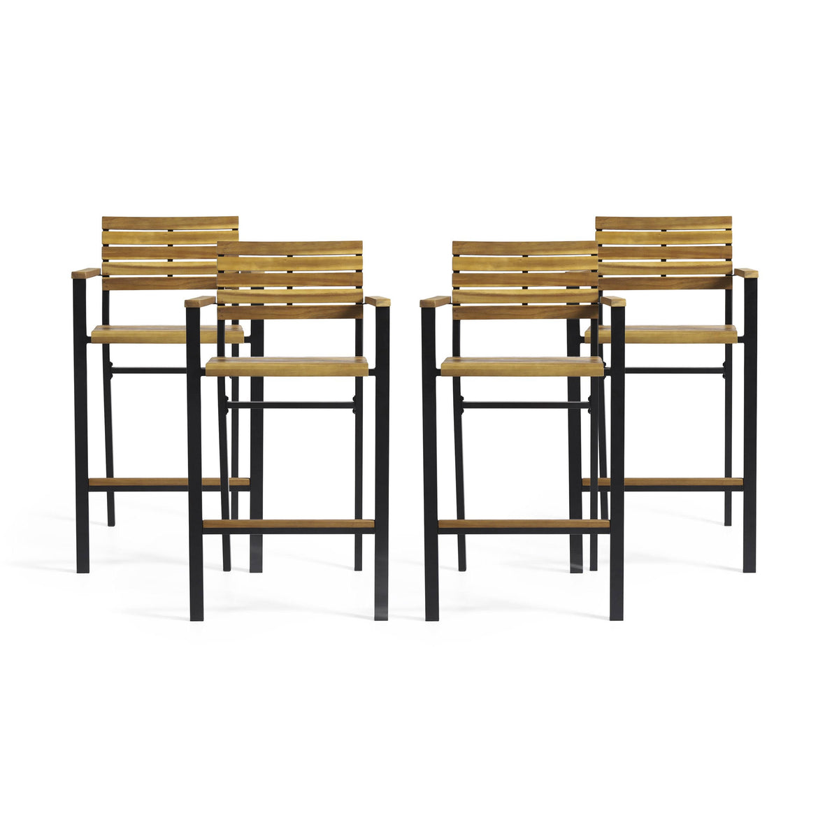 Acacia Wood Barstool (Set of 4) K4691