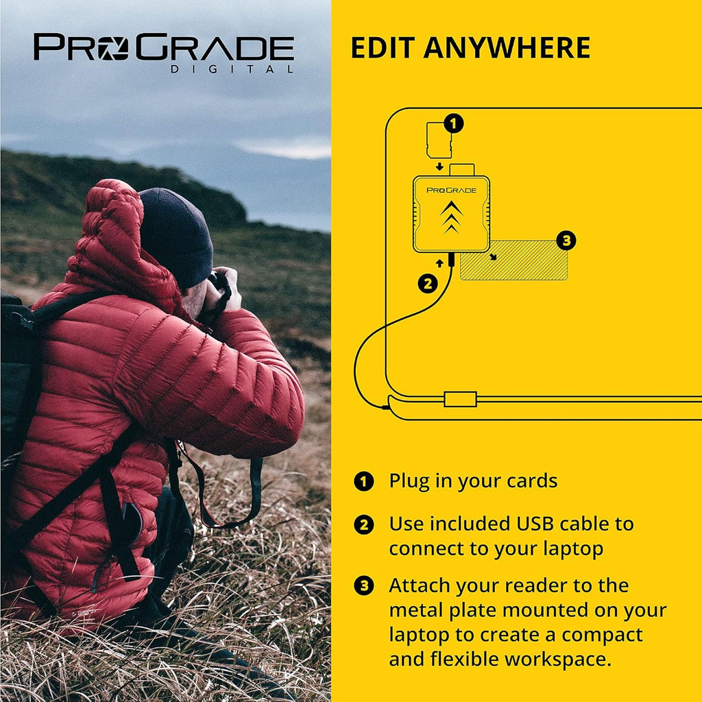 Compact Flash and SD UHS-II Dual-Slot Memory Card Reader D333
