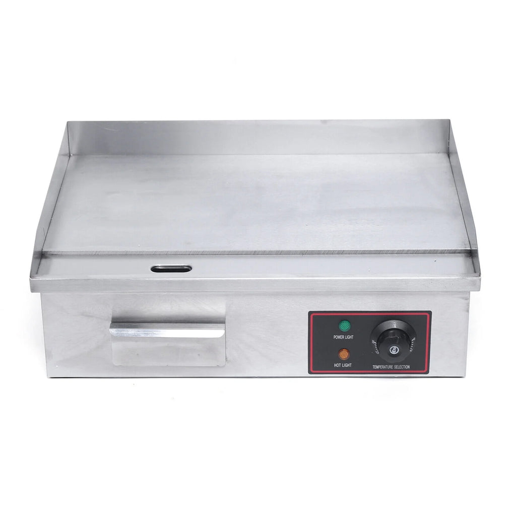 3000W 22'' Commercial Electric Griddle Flat Top Grill Stove Stainless Steel E5146