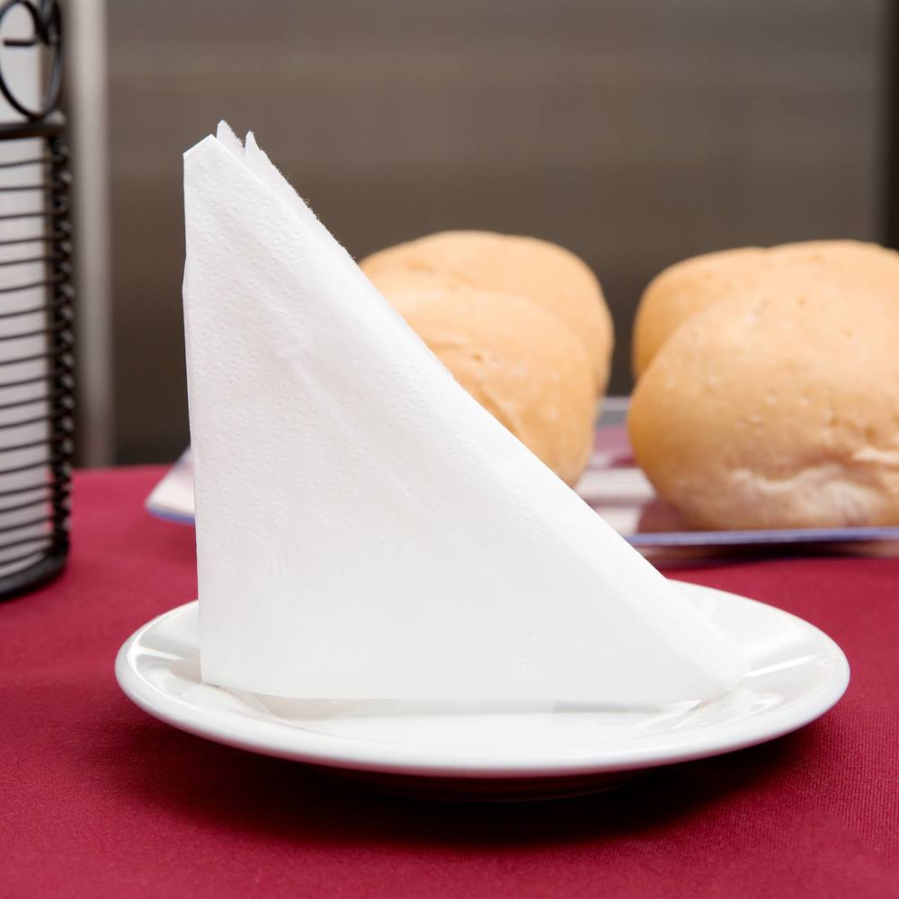 12x22 x 12x22 1/4 Fold White Premium Luncheon Napkin - 6000/Case C3175