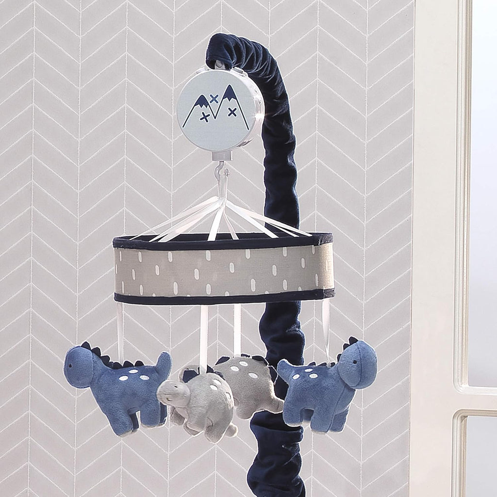 Blue/Gray Dinosaur Musical Baby Crib Mobile T969